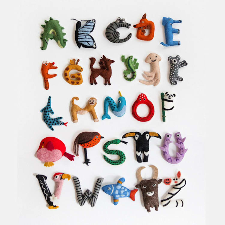 "Animal Alphabet" - Toys in multicolor by Nivas Collection