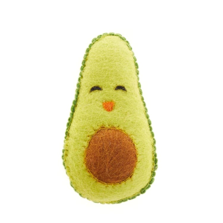 "Felt Food Toys & Picnic Basket-Avocado" - Toys in green by Global Goods Partners