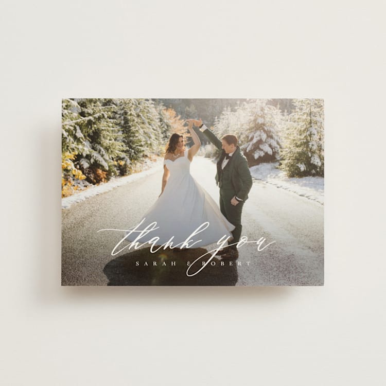 "Corison" - Wedding Thank You Postcards in Classic by Kelly Schmidt - Front