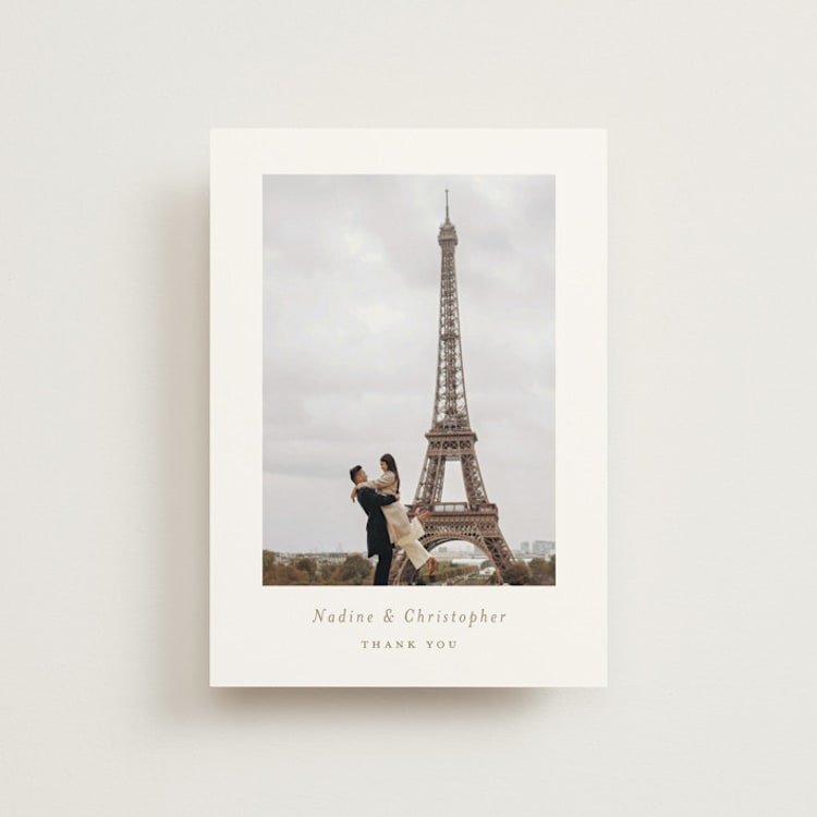 "spiku" - Wedding Thank You Postcards in Pearl by chocomocacino - Front