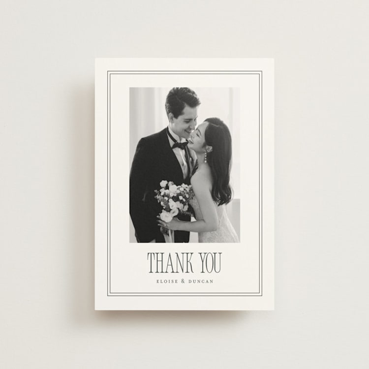 "ris al’amande" - Wedding Thank You Postcards in Sugar by chocomocacino - Front