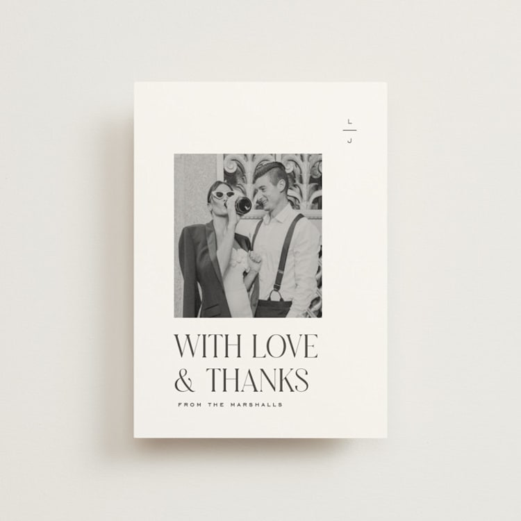 "Clarity" - Wedding Thank You Postcards in Diamond by Heather Cairl - Front