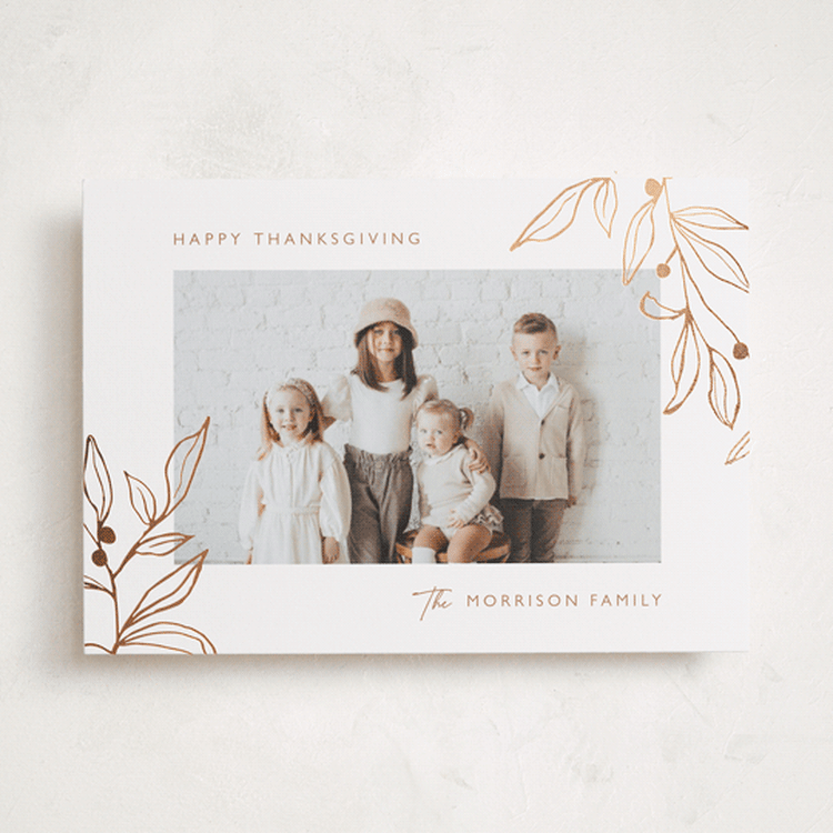 "Harvest Berries" - Thanksgiving Cards in Chocolate by Katherine Moynagh - Front