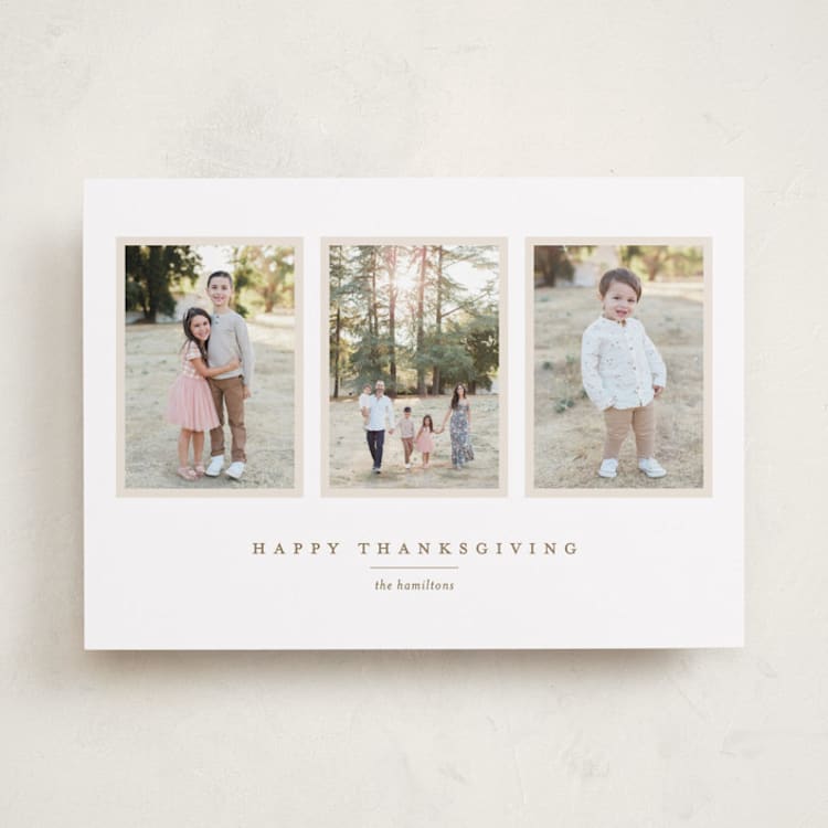 "Thanksgiving Photo Album" - Thanksgiving Cards in Pecan Pie by Alexandra Cohn - Front