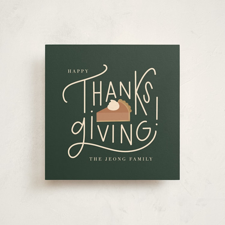 "Thankful For..." - Thanksgiving Cards in Green Bean Casserole by Lauren Jinhee - Front
