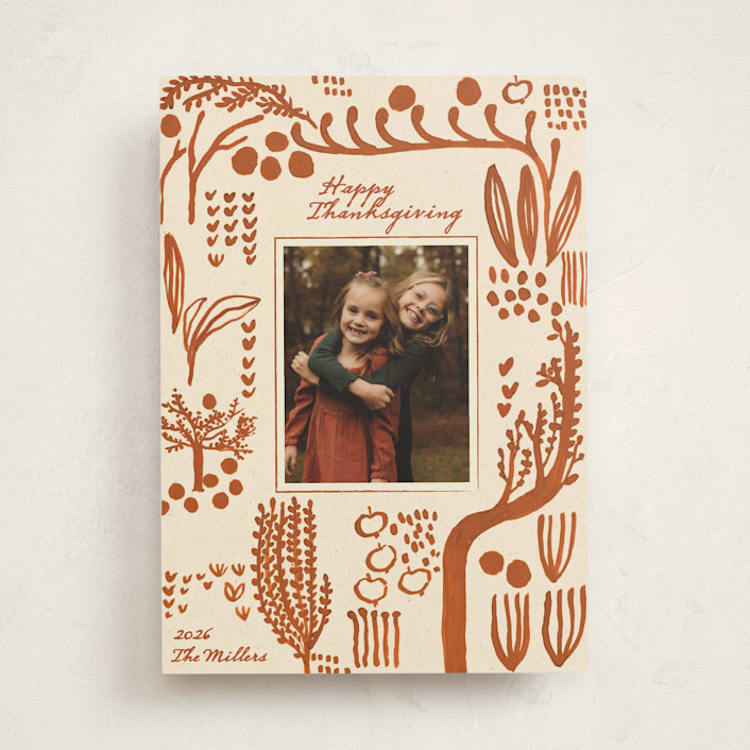 "autumn orchard" - Thanksgiving Cards in Orchard by Sumak Studio - Front