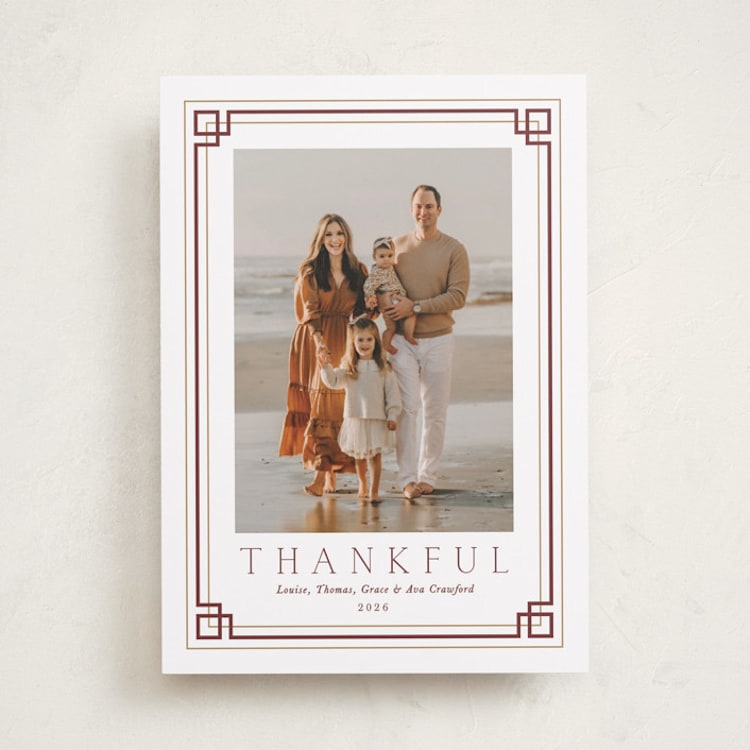"Bountiful" - Thanksgiving Cards in Maple by Alston Foster - Front