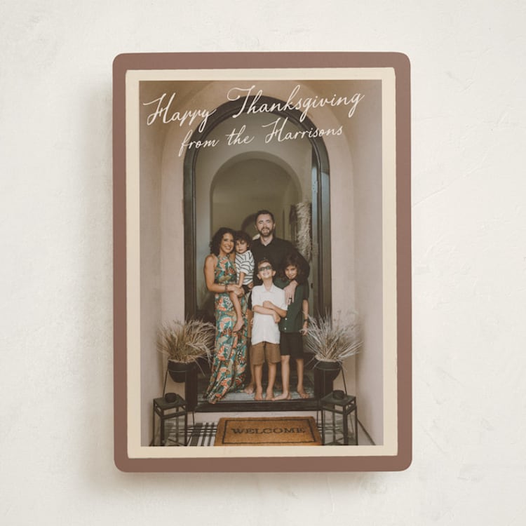 "Vintage photo card" - Thanksgiving Cards in Spice by Maja Cunningham - Front