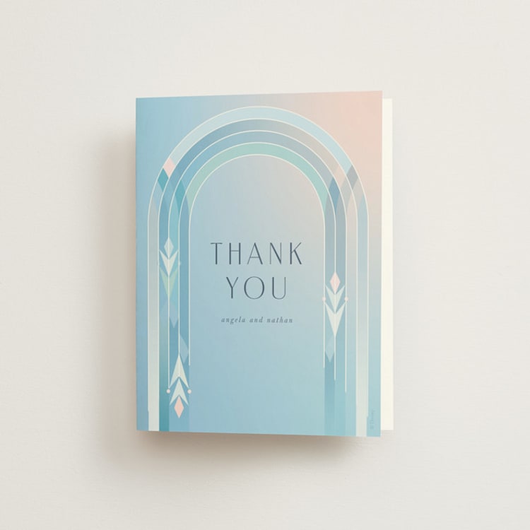 "Disney's Frozen True Love" - Folded Wedding Thank You Cards in Frozen by Lori Wemple - Front
