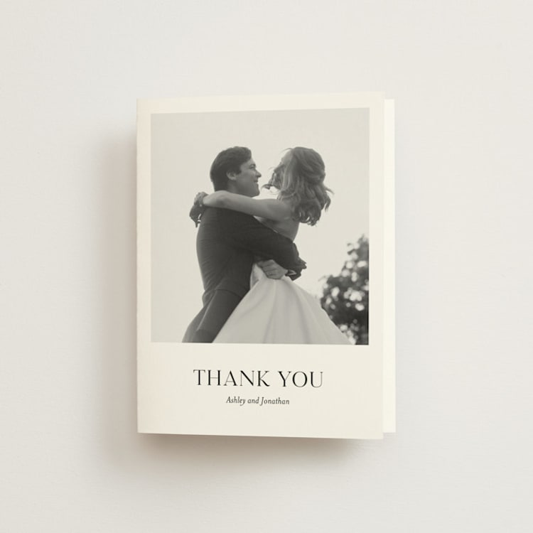"Have and Hold" - Folded Wedding Thank You Cards in Porcelain by Eric Clegg - Front