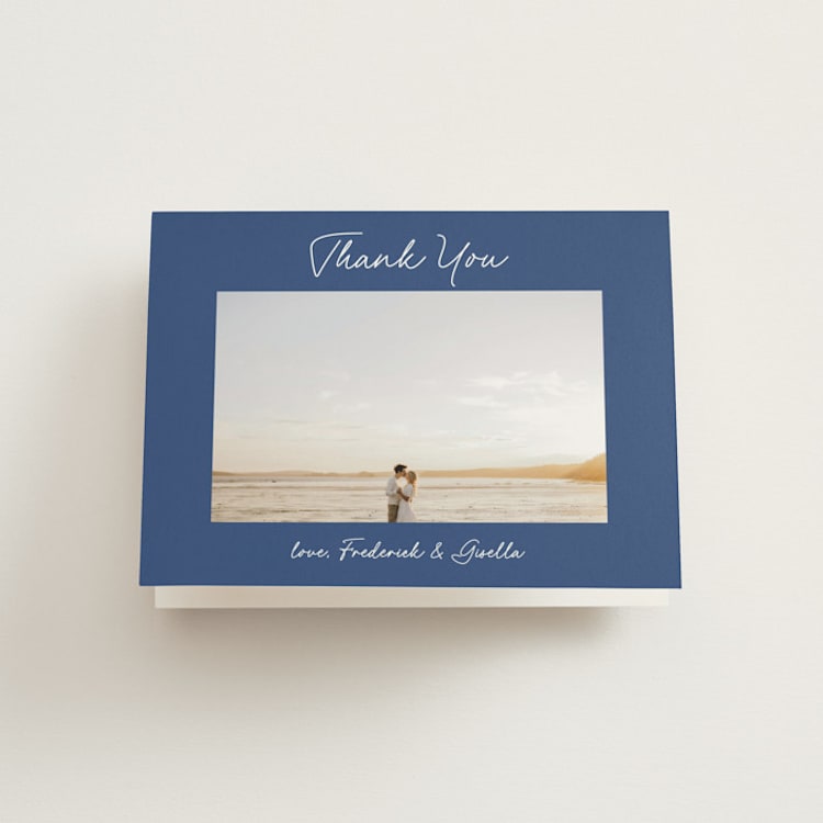 "strazzate" - Folded Wedding Thank You Cards in Santorini by chocomocacino - Front