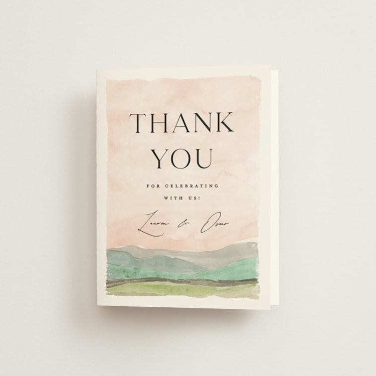 "Countryside" - Folded Wedding Thank You Cards in Northern by Pixel and Hank - Front
