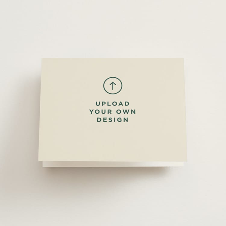 "Upload Your Own Design" - Folded Wedding Thank You Cards in A by Minted - Front