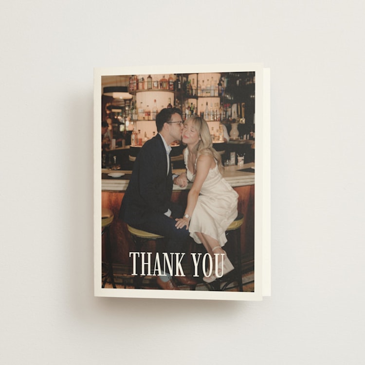 "kroštule" - Folded Wedding Thank You Cards in Milan by chocomocacino - Front