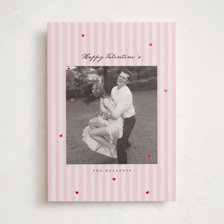 "Sweet and Preppy" - Valentine's Day Cards in Rose by Catherine Culvenor - Front