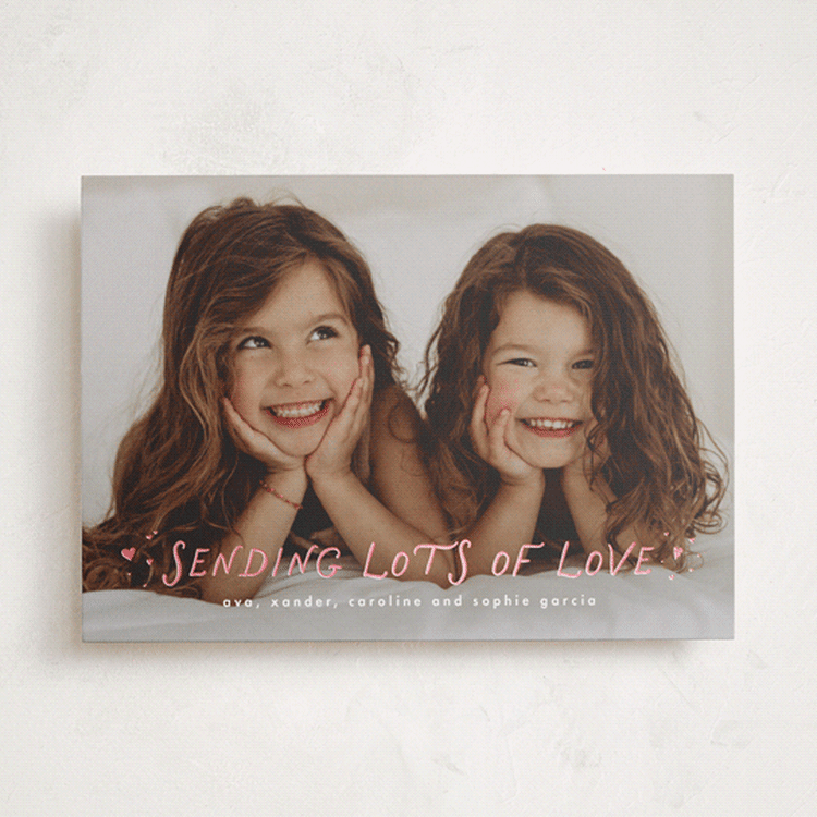 "Sending lots of love" - Valentine's Day Cards in Cloud by Lea Delaveris - Front