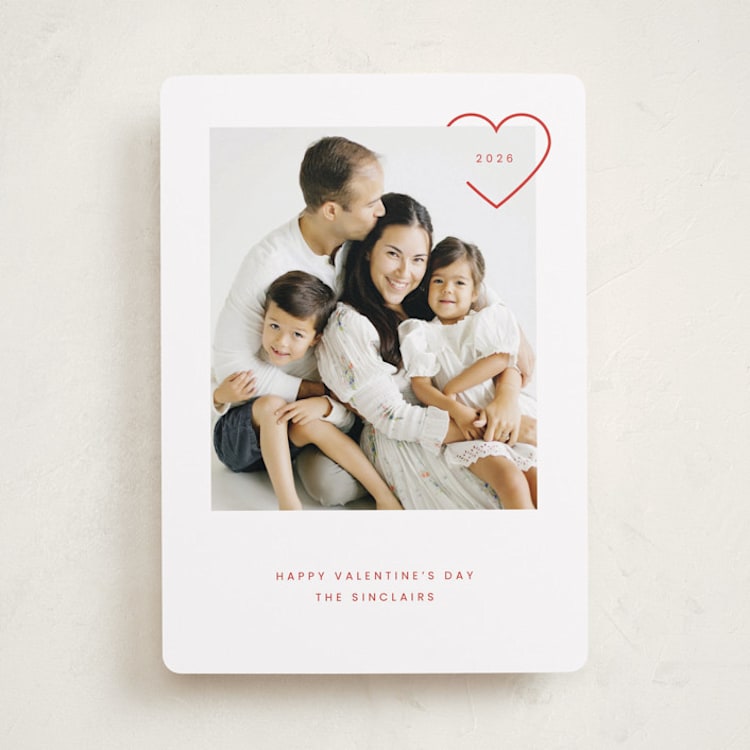 "Clipped" - Valentine's Day Cards in Rose by Paula Pecevich - Front