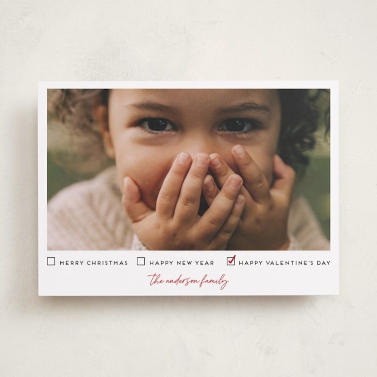 "Check List" - Valentine's Day Cards in Sugar by Ilene Guy - Front