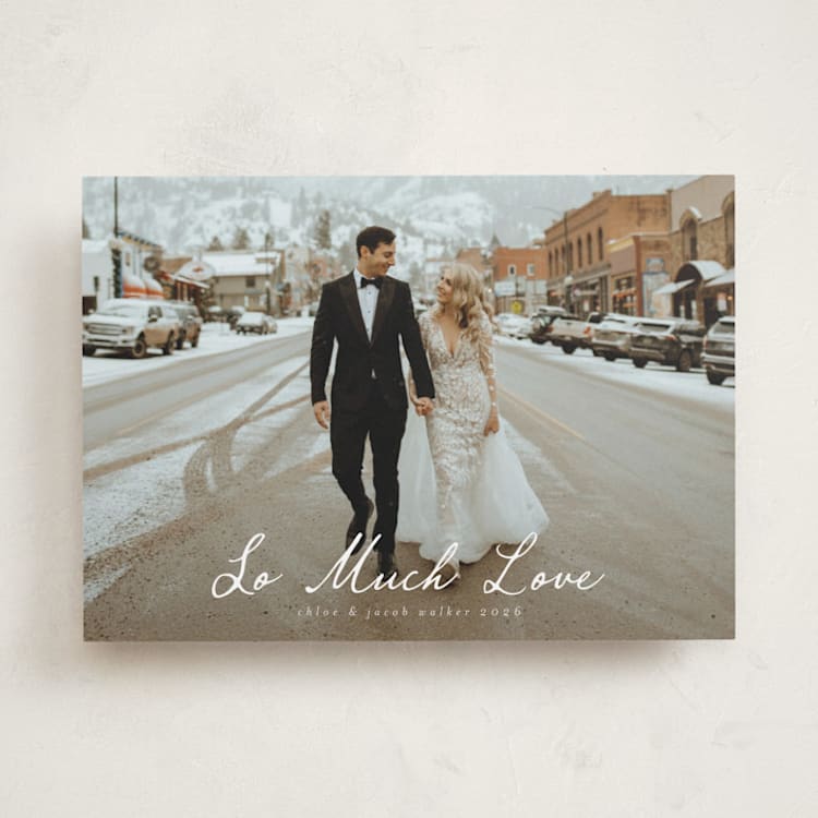 "Winter Greetings" - Valentine's Day Cards in Sugar by Ashley Iwafuchi - Front
