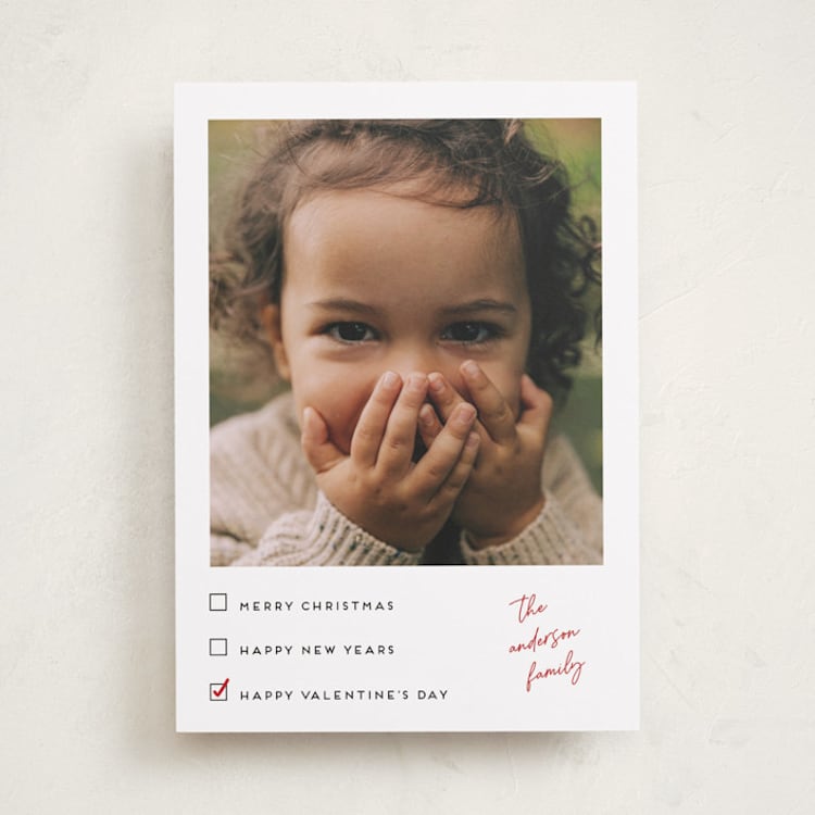 "Check List" - Valentine's Day Cards in Sugar by Ilene Guy - Front