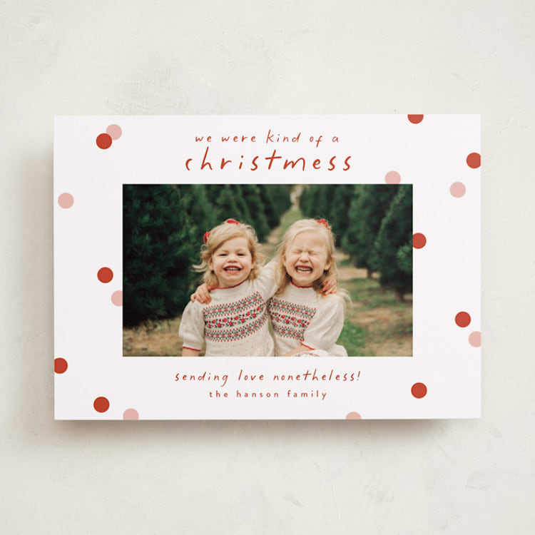 "Christmess" - Valentine's Day Cards in Peppermint by Laura Hankins - Front