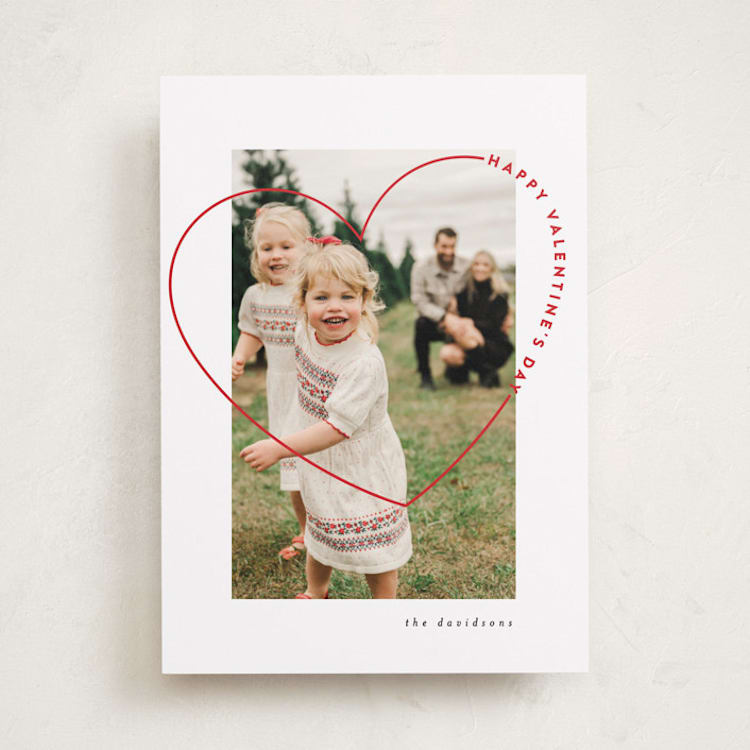 "Valentine Frame" - Valentine's Day Cards in Cotton by Iveta Angelova - Front