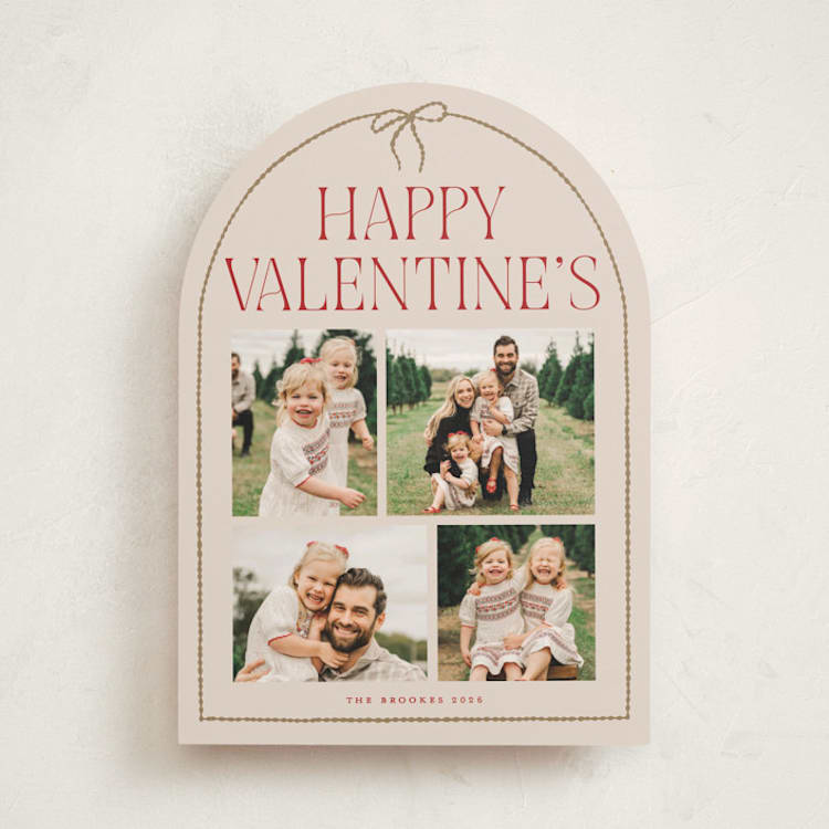 "frame bow" - Valentine's Day Cards in Pudding by Vivian Yiwing - Front