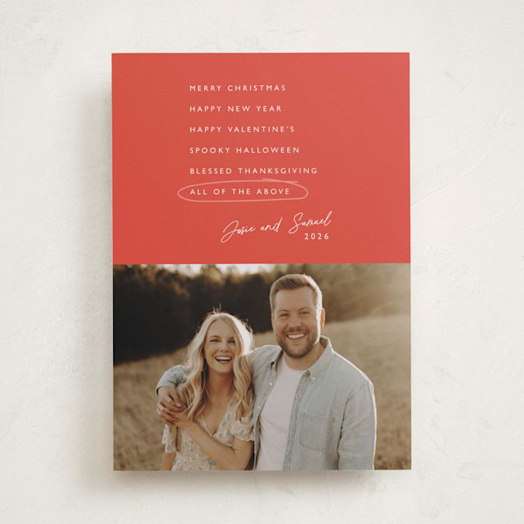 "Checklist" - Valentine's Day Cards in Rose by Hudson meet Rose - Front
