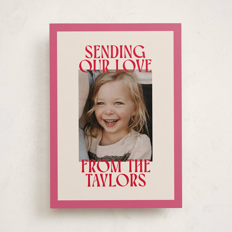 "Cheerful Stack" - Valentine's Day Cards in Gumdrop by Ekko Studio - Front