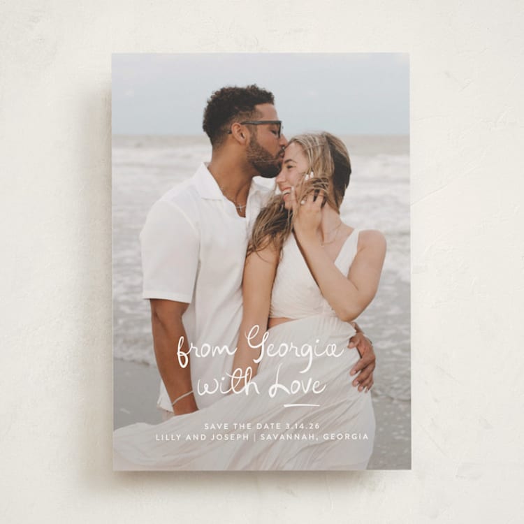 "Wherever you Are" - Valentine's Day Cards in Snow by Lauren Chism - Front