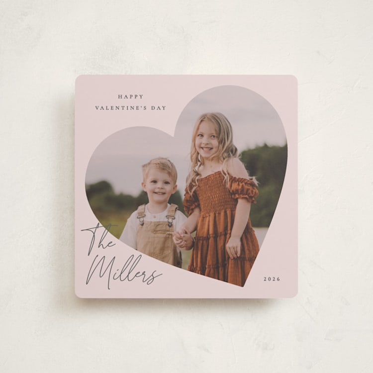 "lovely square" - Valentine's Day Cards in Blush by Sumak Studio - Front
