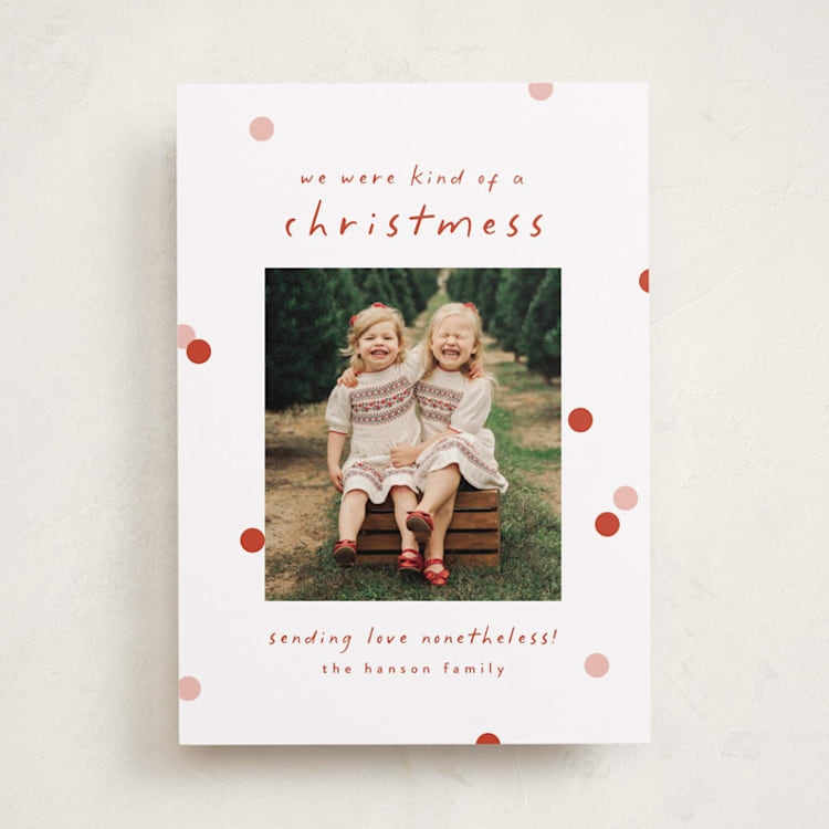 "Christmess" - Valentine's Day Cards in Peppermint by Laura Hankins - Front