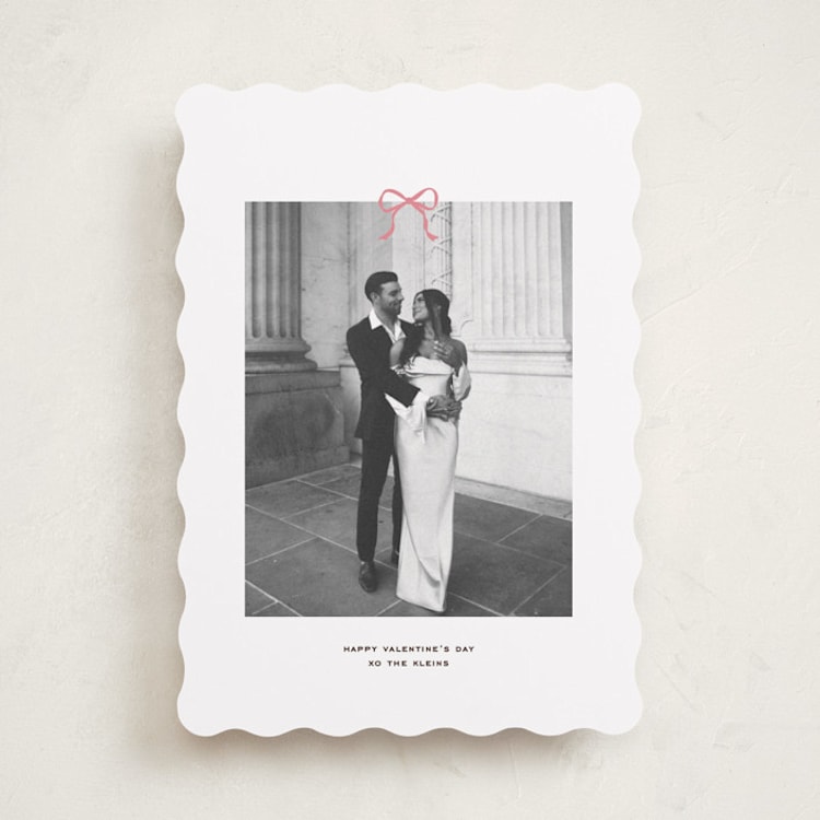 "sealed with a bow" - Valentine's Day Cards in Petal by Annie Shapiro - Front