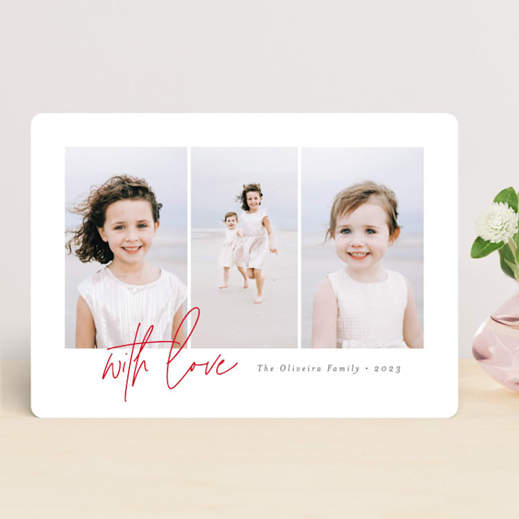 "Clarity" - Valentine's Day Cards in Strawberry by Ana Sharpe - Front
