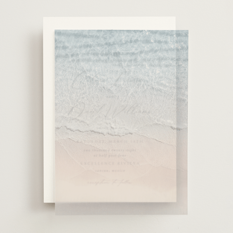 "Gradient State of Mind" - Vellum Overlays in Ocean Blue by Tania Medeiros - Front