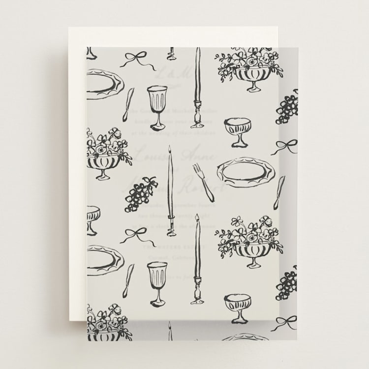 tablescape drawing by Cass Loh