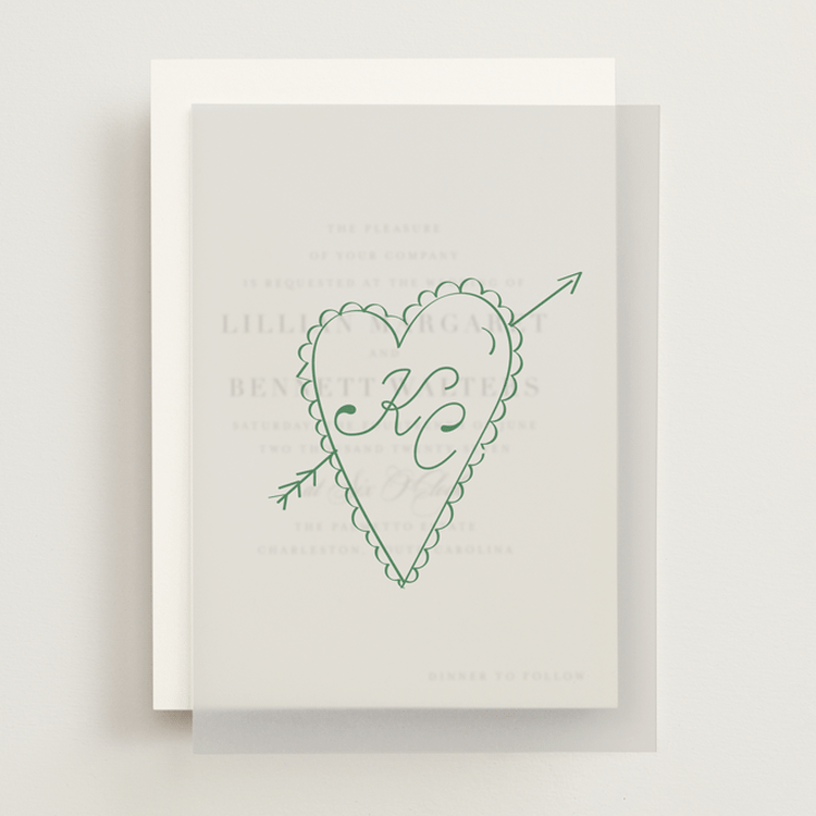 "Crazy Little Thing Called Love" - Vellum Overlays in Avocado by Helena Vitto - Front