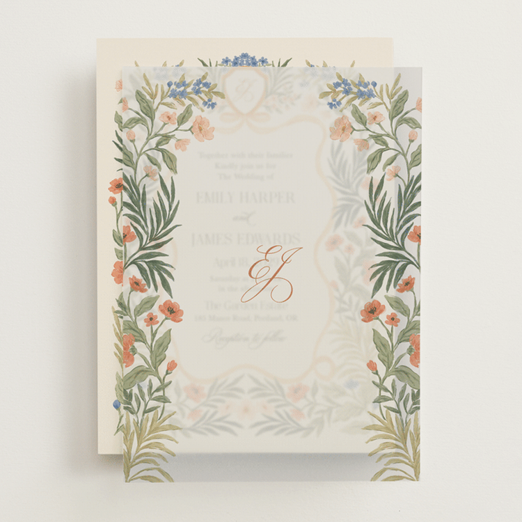 "Garden Heirloom" - Vellum Overlays in Garden by Elly - Front