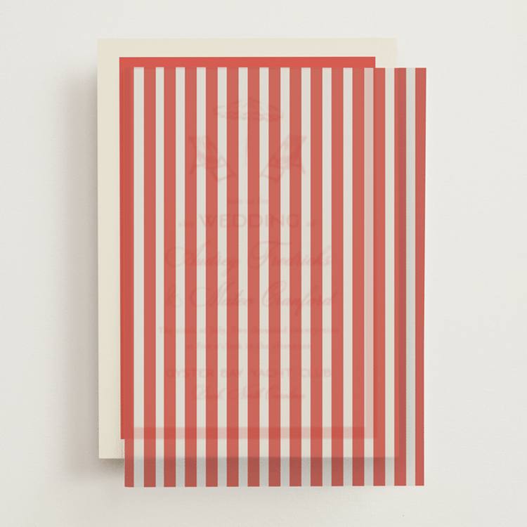 "Kitty Hawk" - Vellum Overlays in Lobster by Jackie Crawford - Front