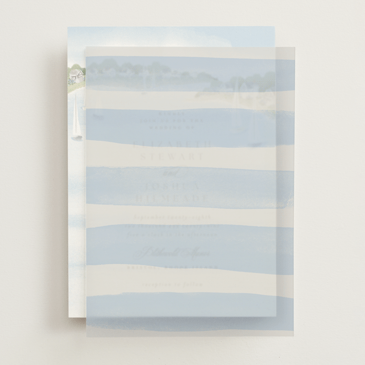 "Bristol" - Vellum Overlays in Aqua by Jennifer Wick - Front