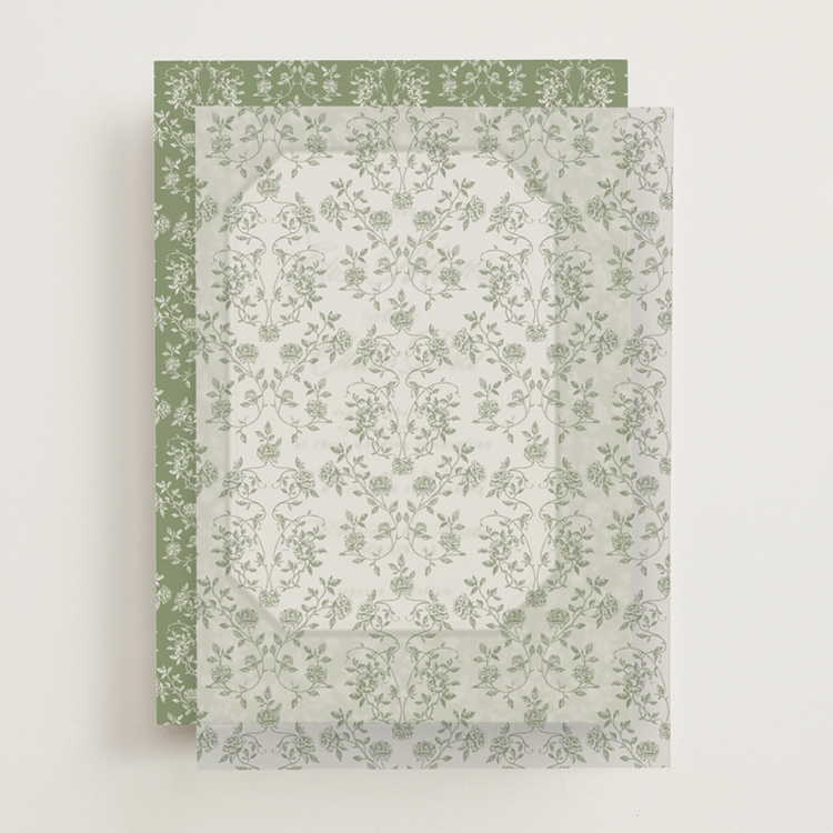 "Vintage Garden" - Vellum Overlays in Forest by Sherley Ferreira - Front