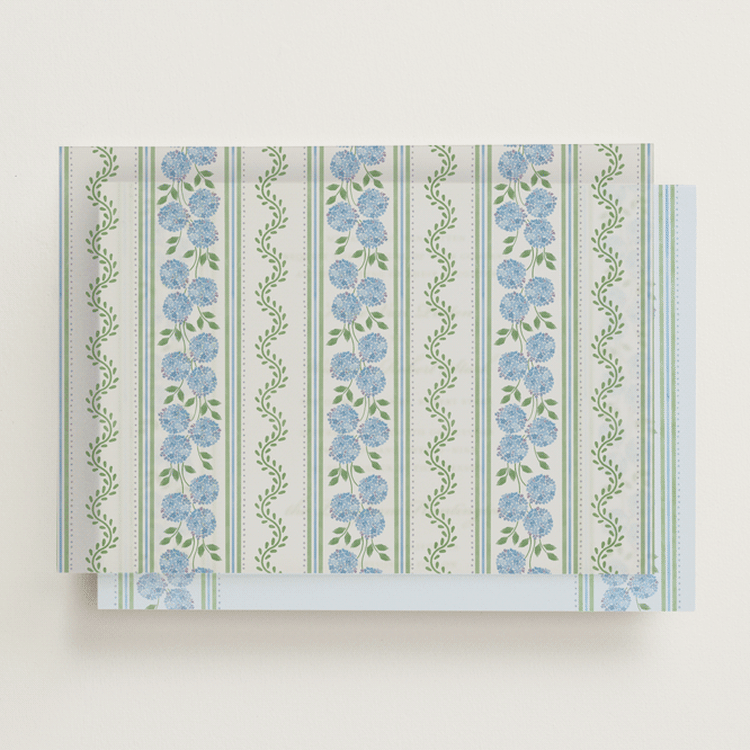 "Hydrangea Vines" - Vellum Overlays in Coastal by Madhvi Samimi - Front