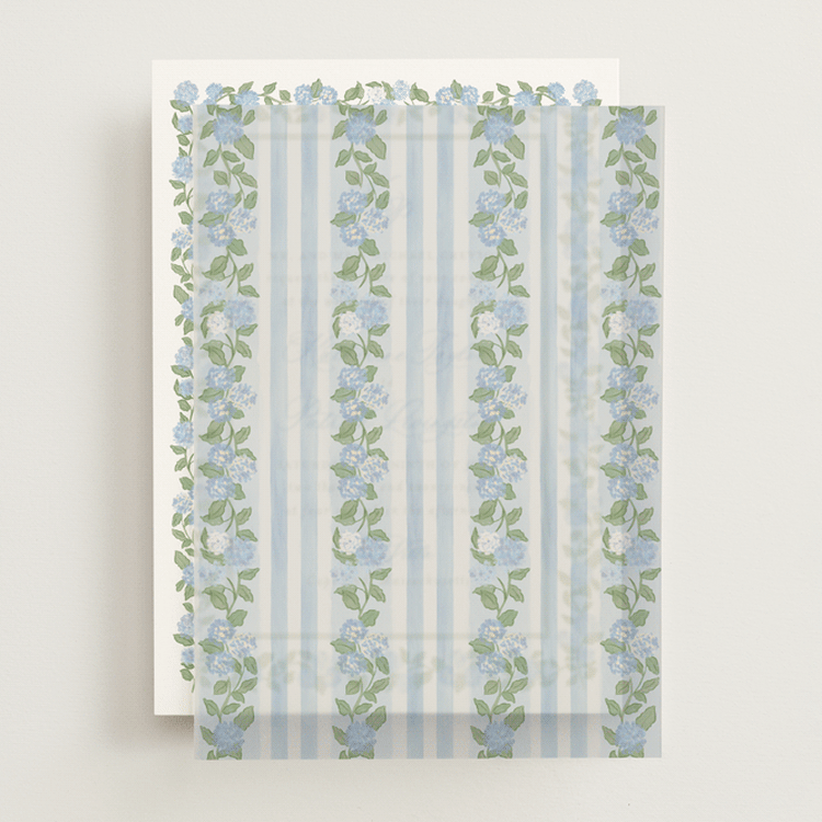 "Pillowy border" - Vellum Overlays in Ocean by Creo Study - Front