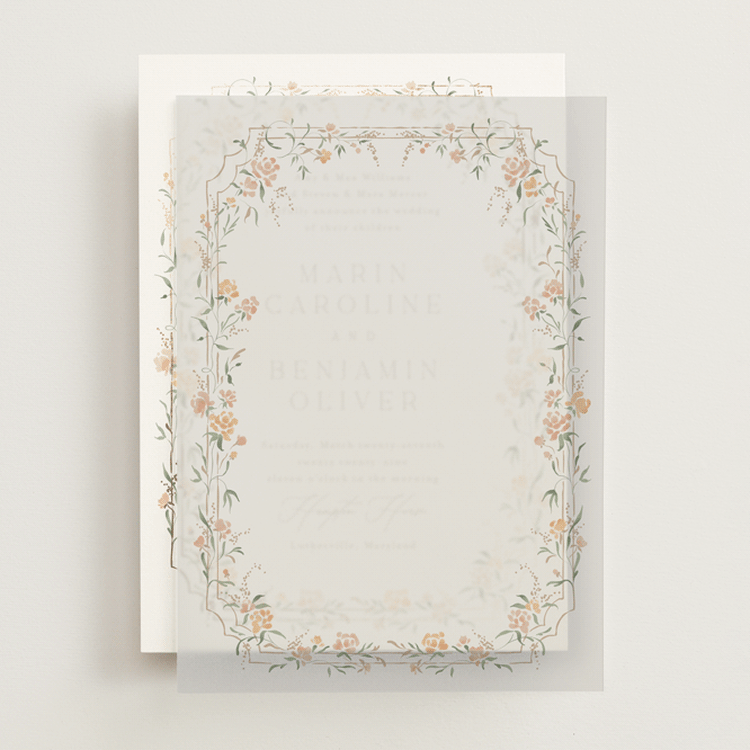 "Victorian Trellis" - Vellum Overlays in Golden Summer by Erin L. Wilson - Front