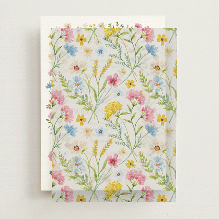 "Bright Garden" - Vellum Overlays in Garden by Yaling Hou Suzuki - Front