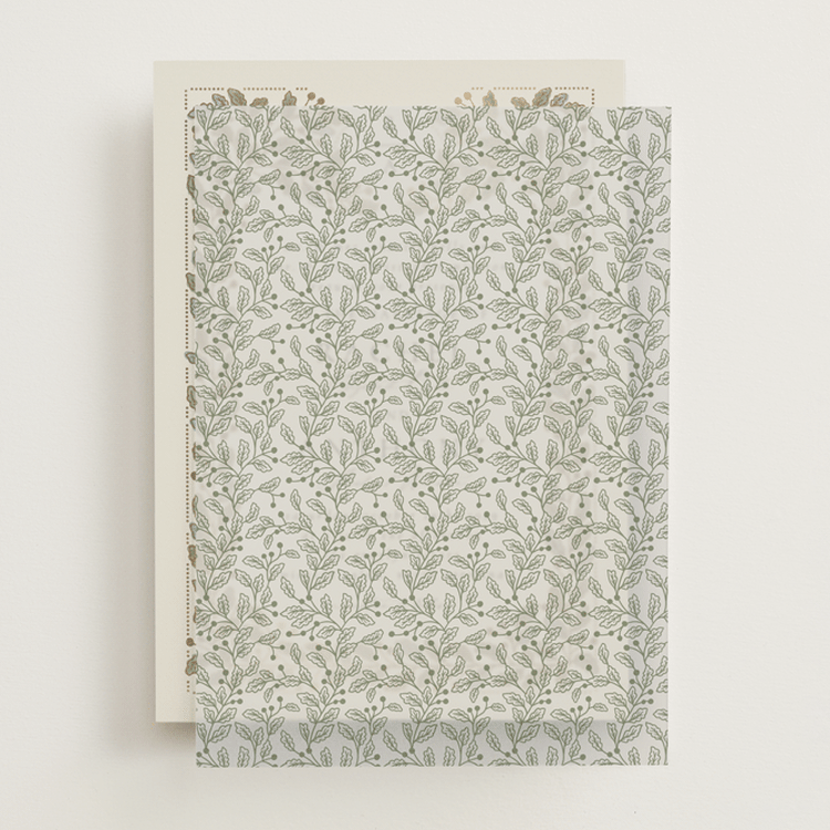 "Vine Wrap" - Vellum Overlays in Fern by Jen Owens - Front