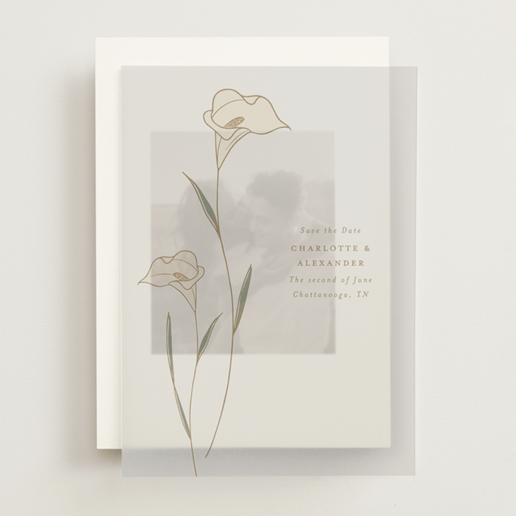 "Elegant Lillies" - Vellum Overlays in Forest by Stacey Meacham - Front