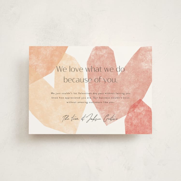 "Love What We Do" - Valentine's Day Cards in Tutti Frutti by Corinne Malesic - Front