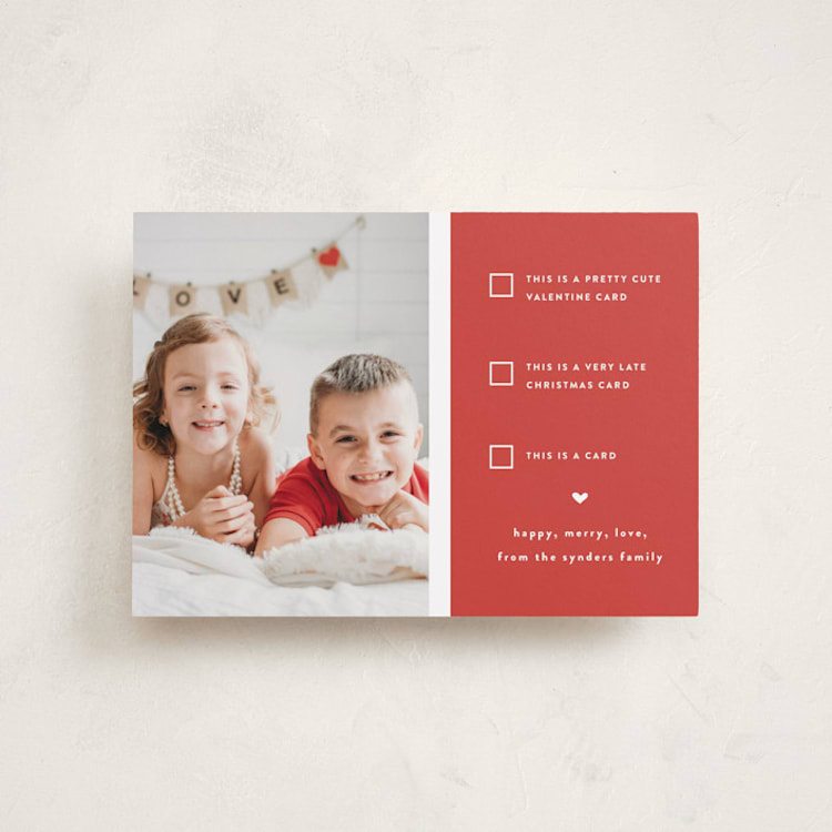 "Pick one" - Valentine's Day Cards in Cherry by Susan Brown - Front