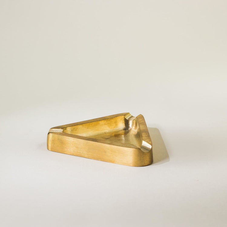 "Brass Ashtray" - Vanity Trays and Dishes in brass by Roarcraft